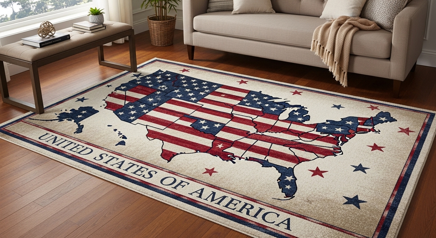 united states of america rug