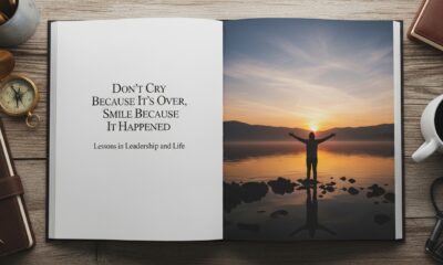 don't cry because it's over smile because it happened